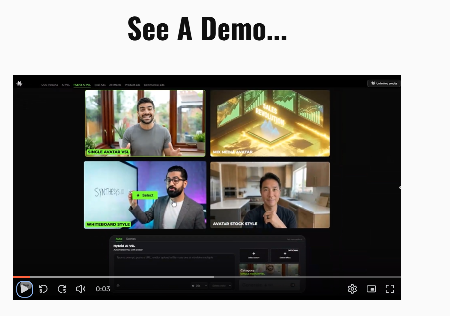 Synthesys Actors Review demo video