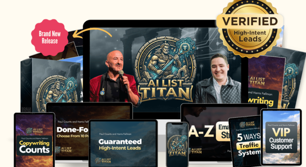 AI List Titan Review dashboard